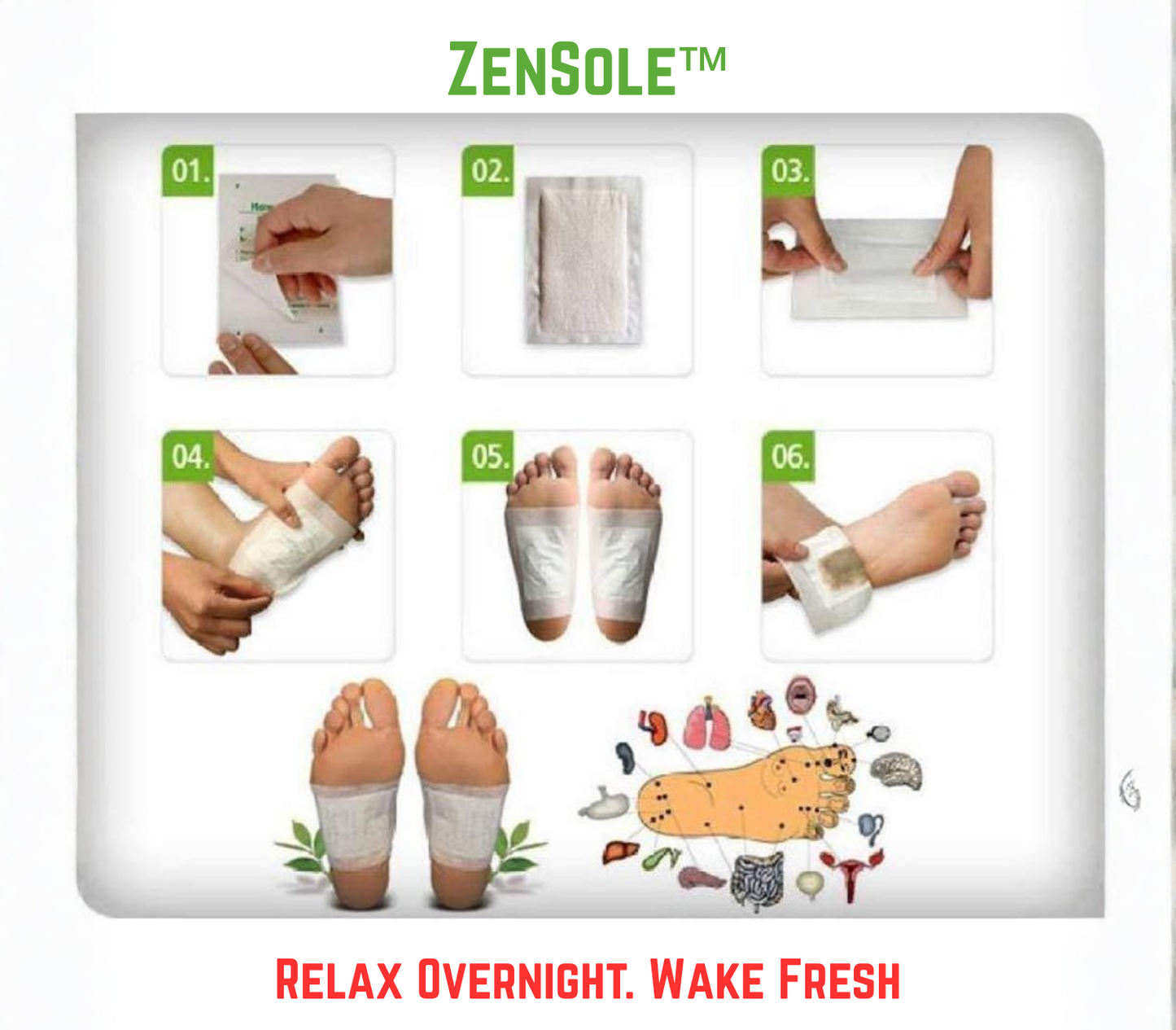 ZenSole™ I Relax overnight. Wake refreshed.