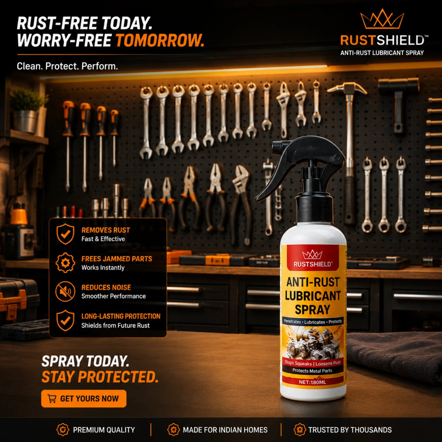 RustShield™ Anti-Rust Lubricant Spray (Pack of 2)