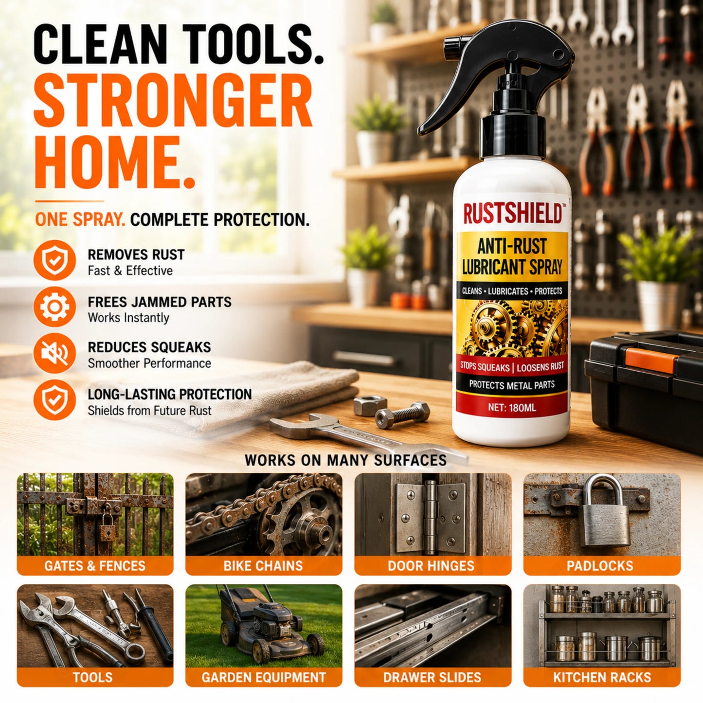 RustShield™ Anti-Rust Lubricant Spray (Pack of 2)