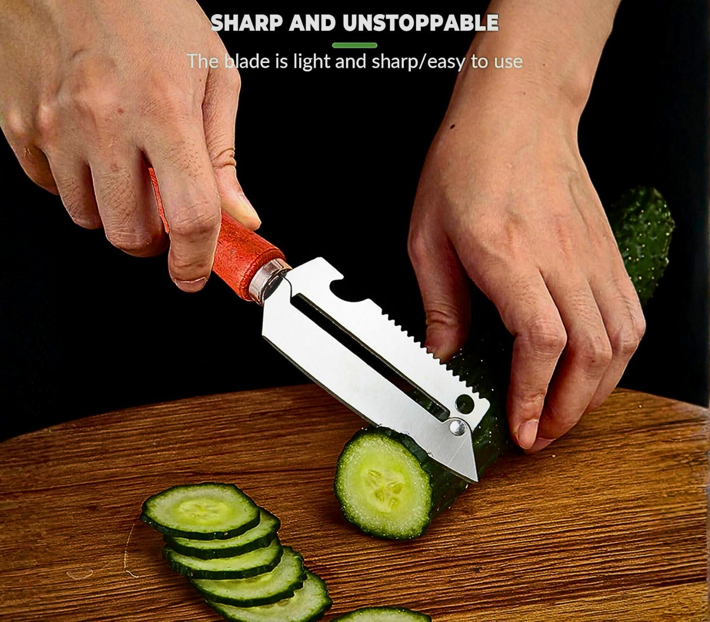 PeelPro™ 3-in-1 Kitchen Knife I One tool. Many uses.