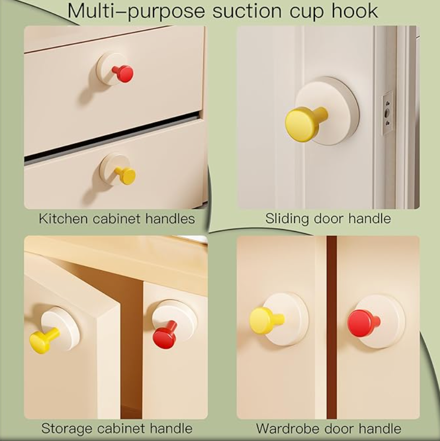 Gripza™ - Rotating Vacuum Hook (Pack of 4)